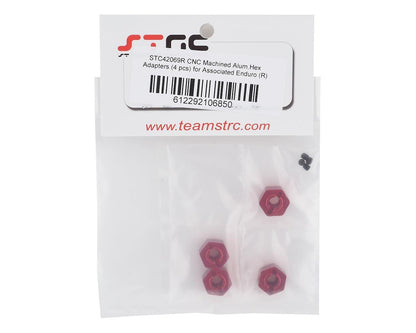 ST Racing Concepts Enduro Aluminum Hex Adapters (4) (Red)