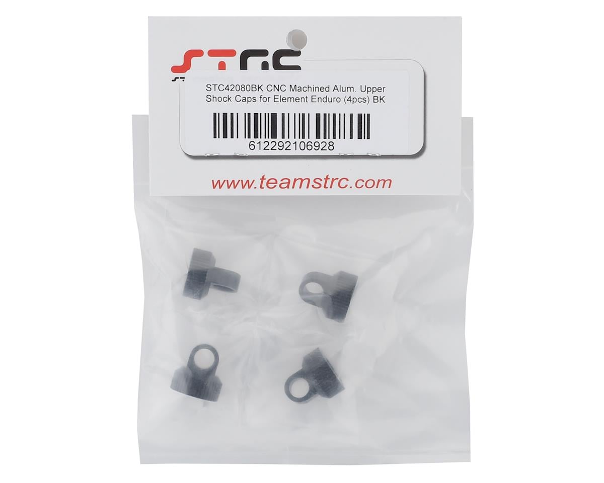 ST Racing Concepts Enduro Aluminum Upper Shock Caps (Black) (4)