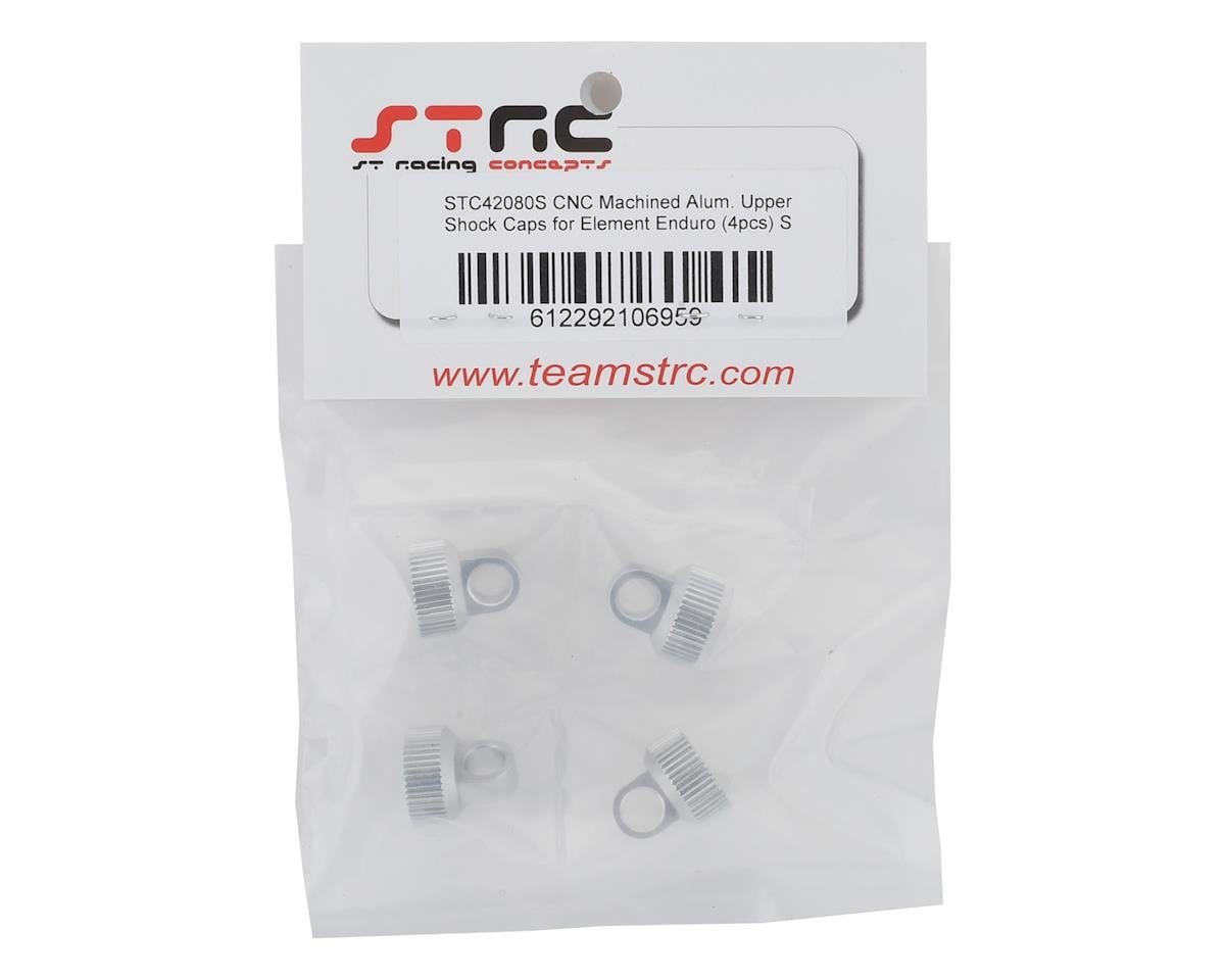 ST Racing Concepts Enduro Aluminum Upper Shock Caps (Silver) (4)