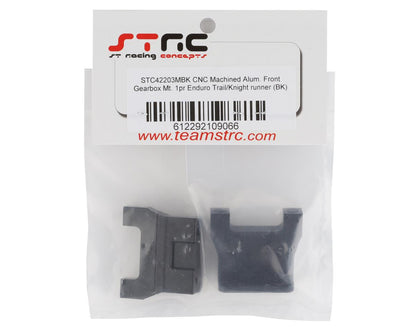 ST Racing Concepts Enduro Trailrunner Aluminum Front Gearbox Mount (2) (Black)