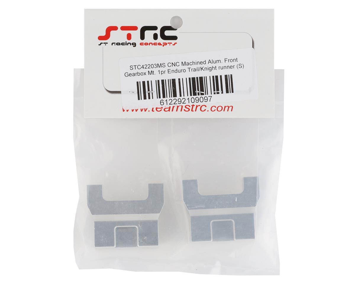 ST Racing Concepts Enduro Trailrunner Aluminum Front Gearbox Mount (2) (Silver)