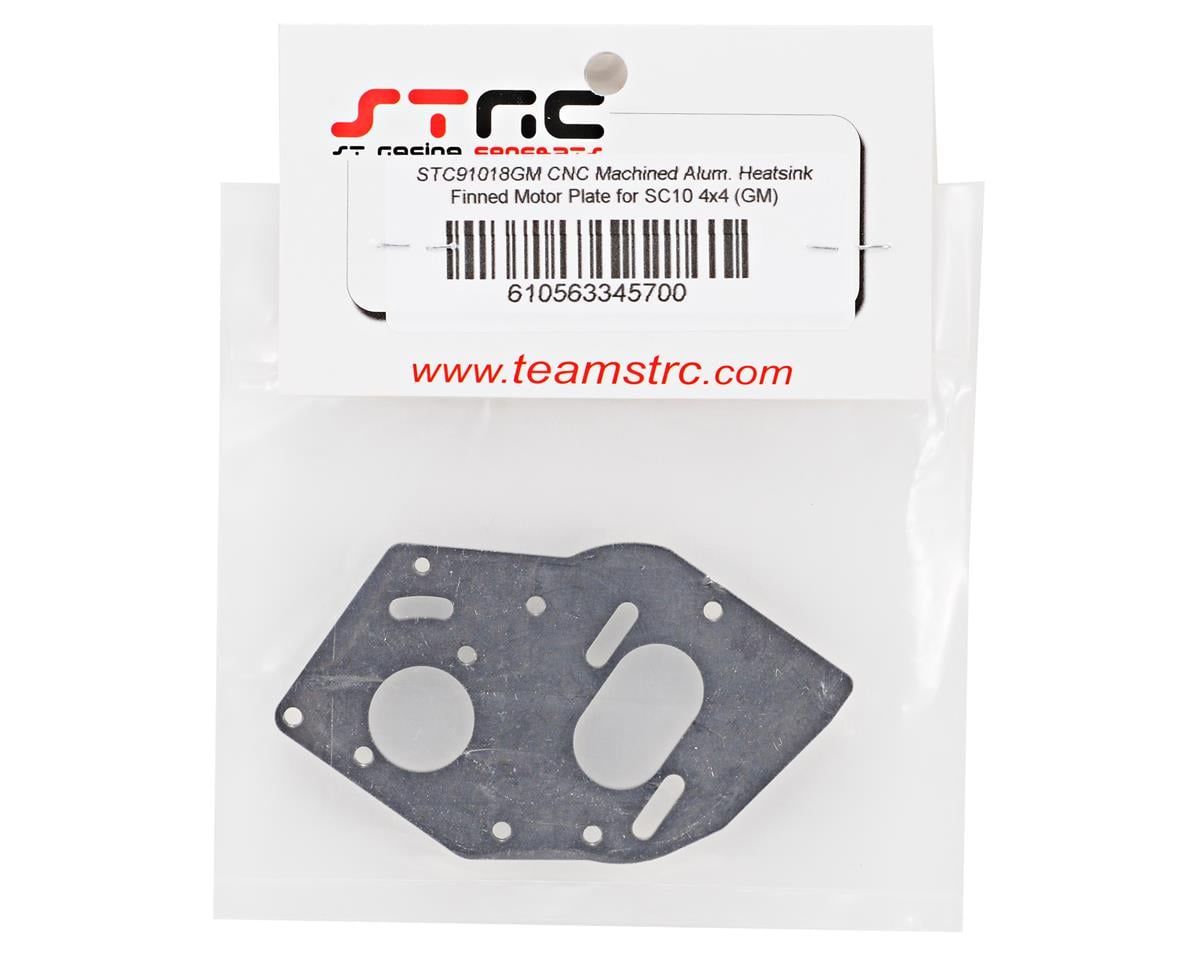 ST Racing Concepts SC10 4X4 Aluminum Heatsink Motor Plate (Gun Metal)