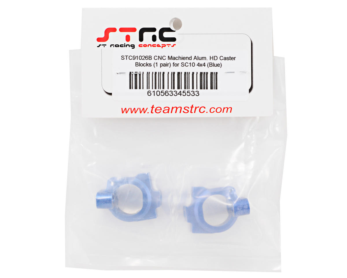 ST Racing Concepts Aluminum HD Caster Block Set (Blue) (2)