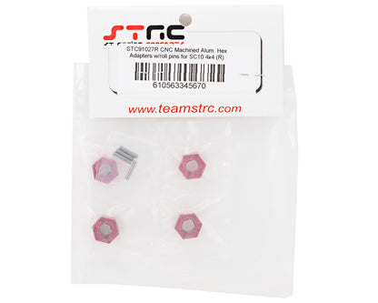 ST Racing Concepts Aluminum Hex Adapter & Drive Pin Set (Red) (4)