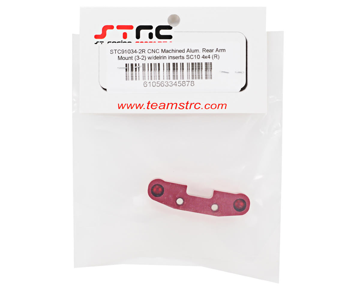 ST Racing Concepts Aluminum "3-2" Rear Arm Mount w/Delrin Inserts (Red)