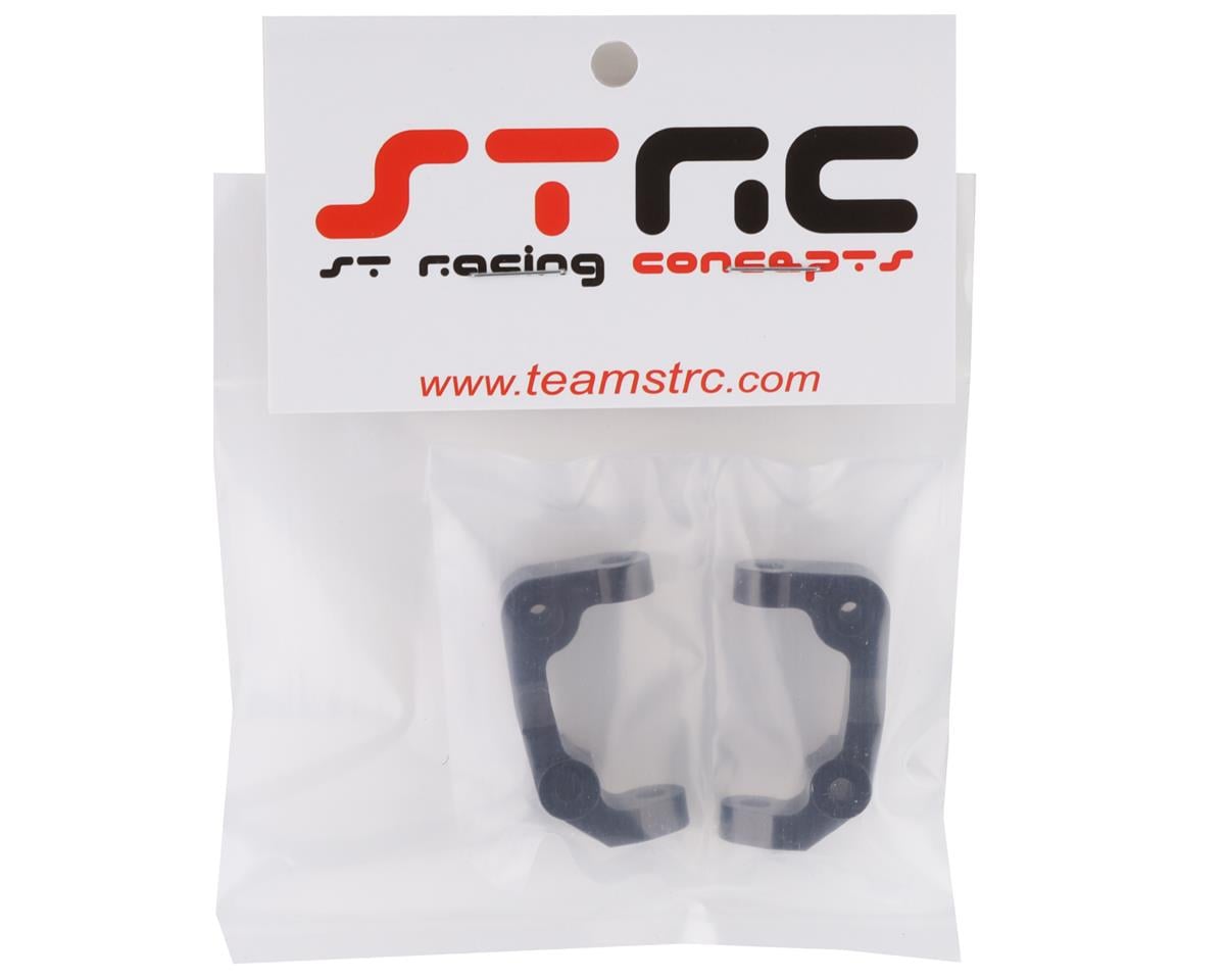 ST Racing Concepts DR10 Aluminum Caster Blocks (Black) (2)