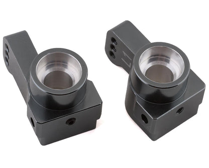 ST Racing Concepts DR10 Aluminum 1° Toe-In Rear Hub Carriers (Gun Metal) (2)