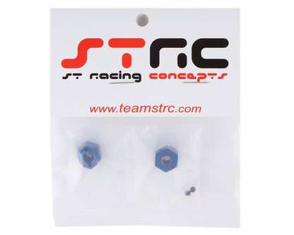 ST Racing Concepts DR10 Aluminum Rear Hex Adapters (2) (Blue)