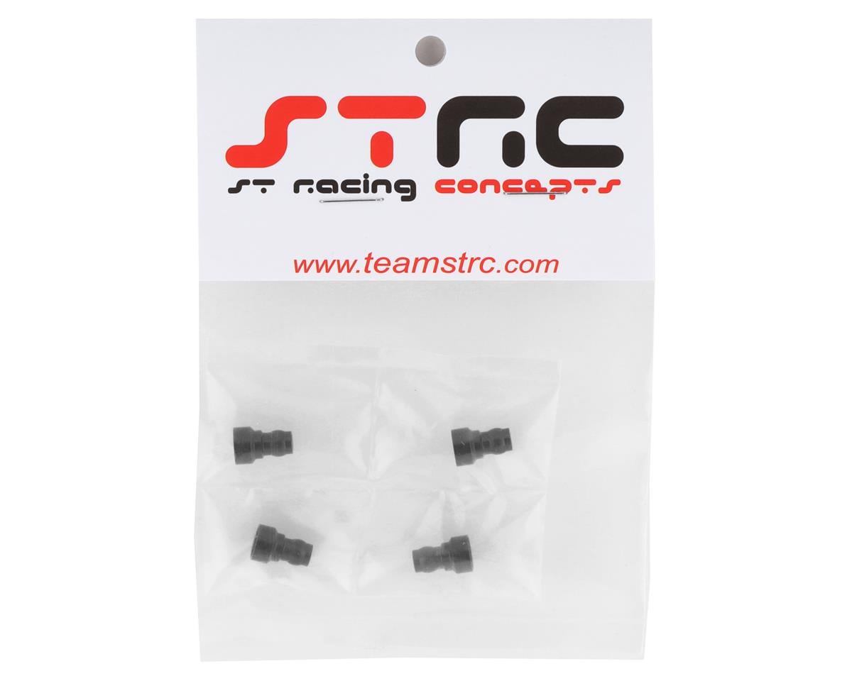 ST Racing Concepts DR10 Aluminum Upper Shock Mount Bushing (4) (Black)