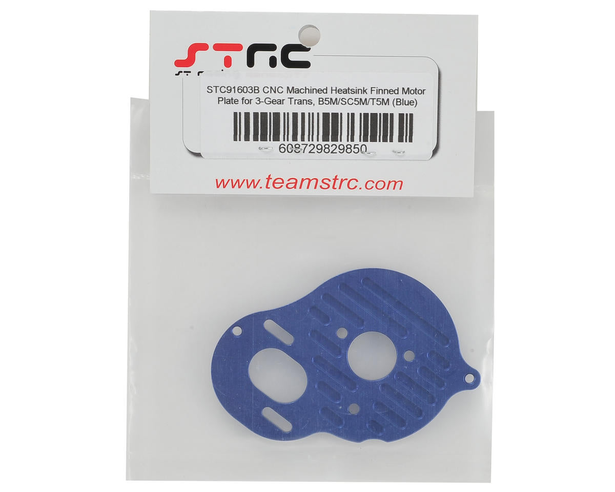 ST Racing Concepts B5M Aluminum "3 Gear" Motor Plate (Blue)