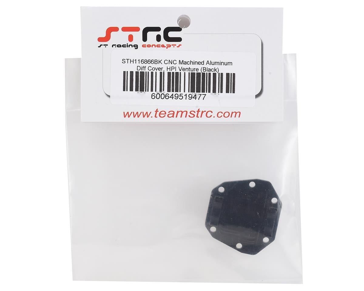 ST Racing Concepts HPI Venture Aluminum Diff Cover (Black)