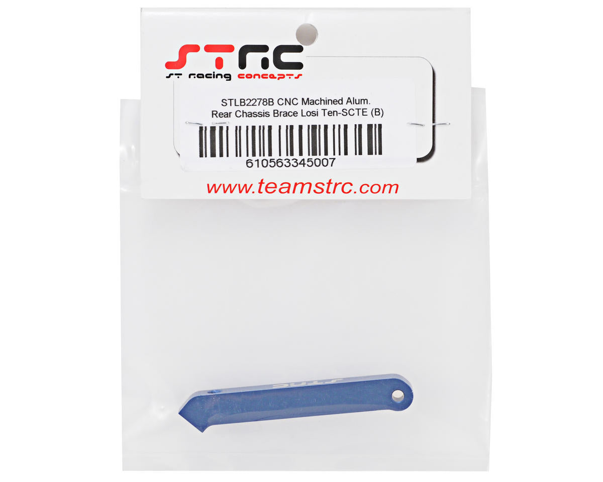 ST Racing Concepts Aluminum HD Rear Chassis Brace (Blue)