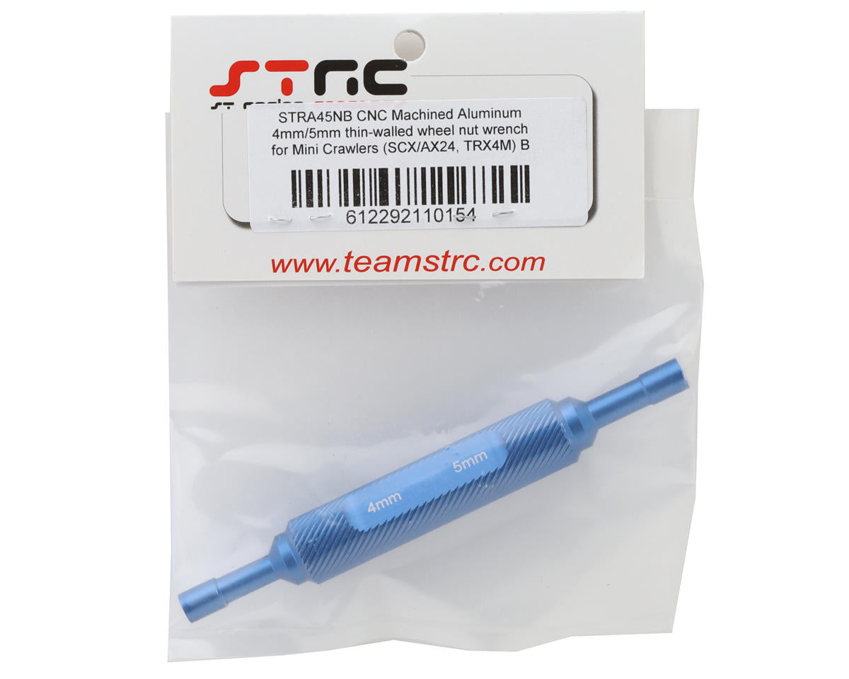 ST Racing Concepts Mini Crawler Aluminum Thin-Walled Wheel Nut Wrench (Blue)