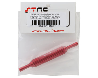 ST Racing Concepts Mini Crawler Aluminum Thin-Walled Wheel Nut Wrench (Red)