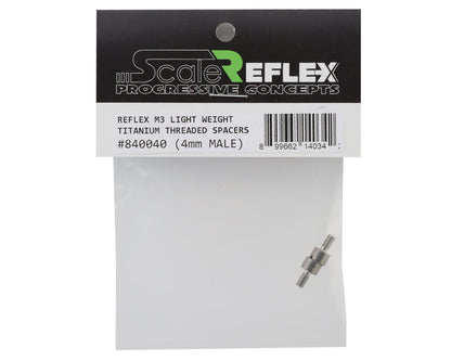 Scale Reflex Titanium Male/Female Threaded Stand off Spacer (2) (4mm)