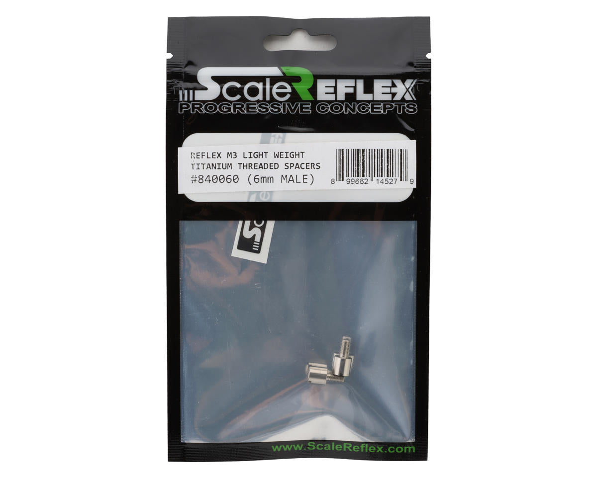 Scale Reflex Titanium Male/Female Threaded Stand off Spacer (2) (6mm)
