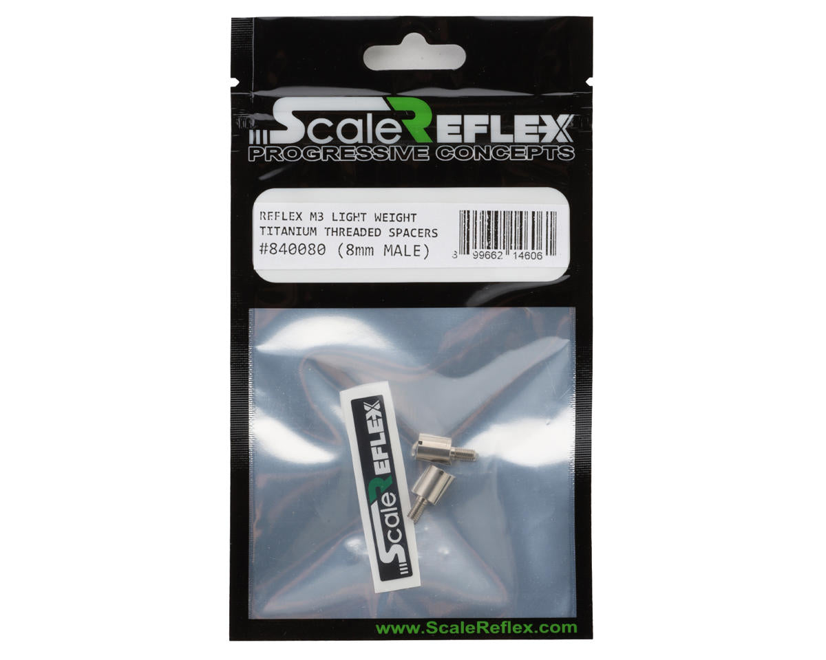 Scale Reflex Titanium Male/Female Threaded Stand off Spacer (2) (8mm)