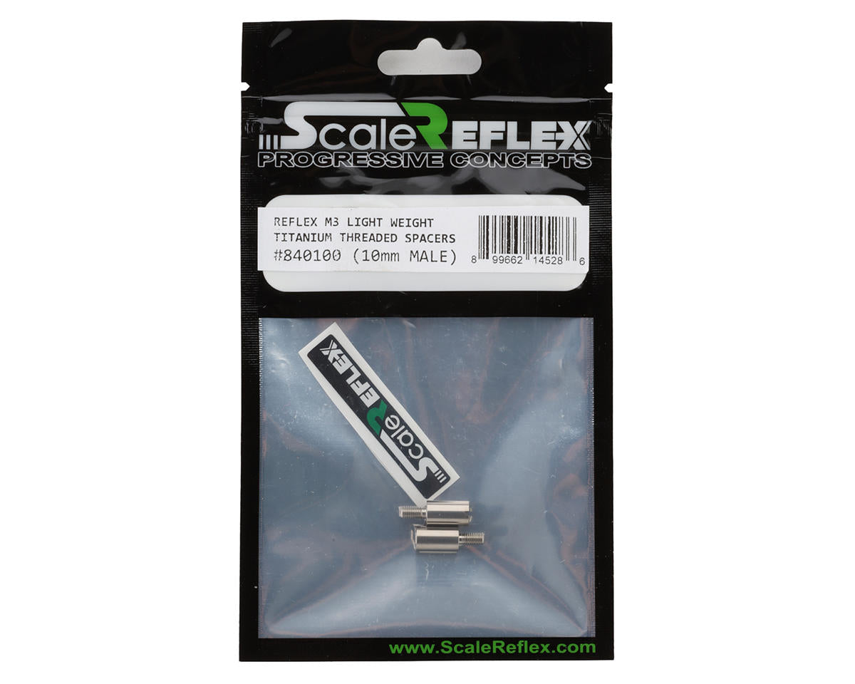 Scale Reflex Titanium Male/Female Threaded Stand off Spacer (2) (10mm)