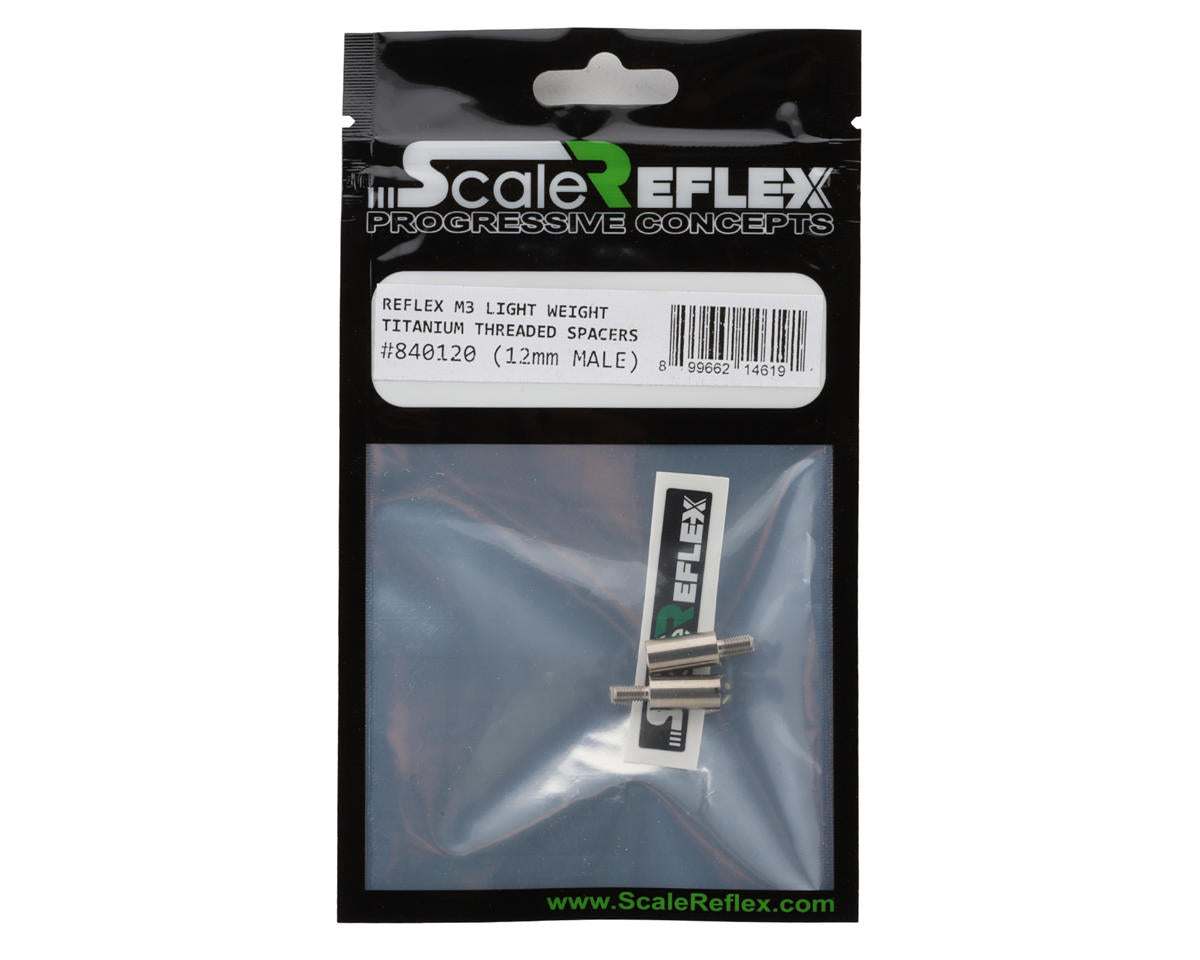 Scale Reflex Titanium Male/Female Threaded Stand off Spacer (2) (12mm)