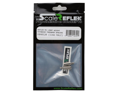 Scale Reflex Titanium Male/Female Threaded Stand off Spacer (2) (12mm)