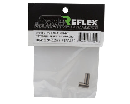 Scale Reflex 12mm Titanium Female Threaded Spacers (2)