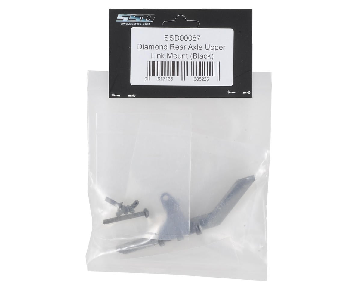 SSD RC Diamond Rear Axle Upper Link Mount (Black)