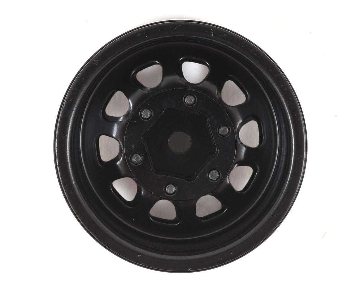 SSD RC D Hole 1.55" Steel Beadlock Crawler Wheels (Black) (2)