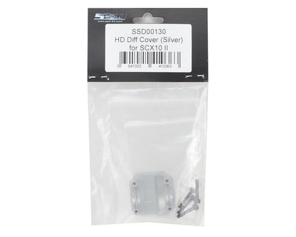 SSD RC Aluminum SCX10 II AR44 HD Differential Cover (Silver)