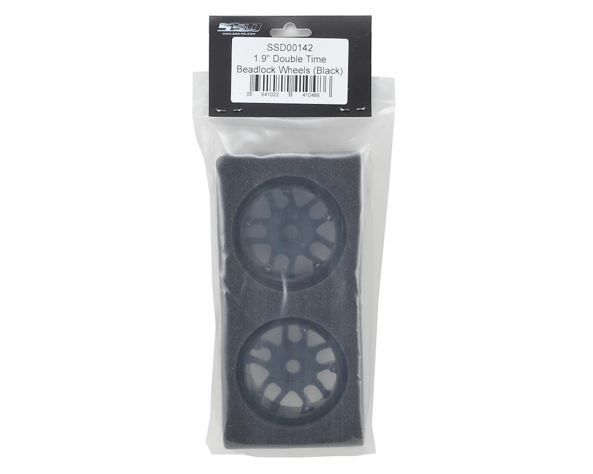 SSD RC 1.9"" Double Time Beadlock Wheels (Black) (2)