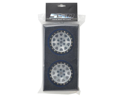 SSD RC 2.2 D Hole PL Beadlock Wheels (Silver) (2) (Pro-Line Tires)