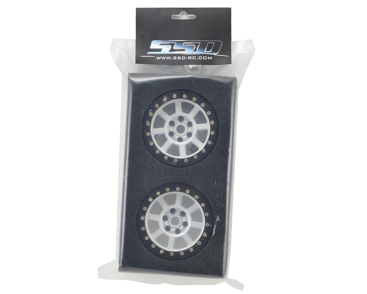 SSD RC 2.2 Wide Assassin Beadlock Wheels (Silver) (2)