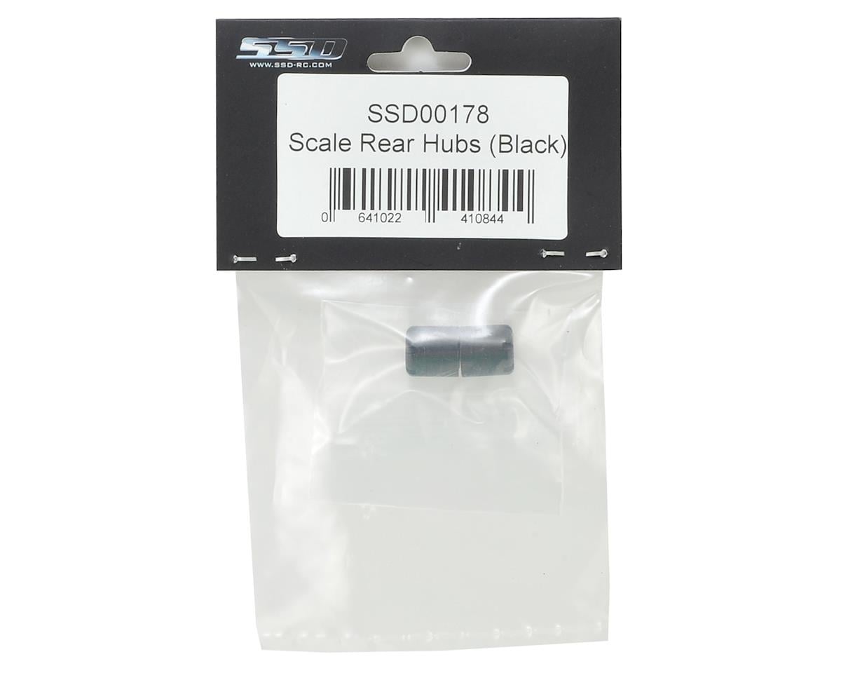 SSD RC Scale Rear Hubs (Black) (2)