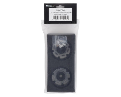 SSD RC 1.9"" Champion Beadlock Wheels (Silver/Black)