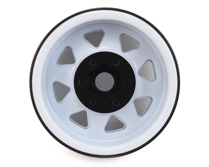 SSD RC 1.9"" Steel 8 Spoke Beadlock Wheels (White) (2)