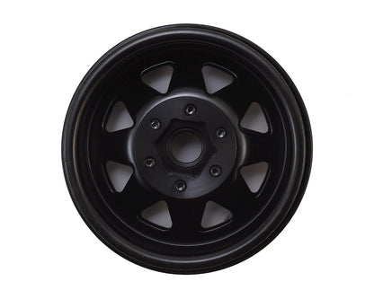 SSD RC 1.9"" Steel 8 Spoke Beadlock Wheels (Black) (2)