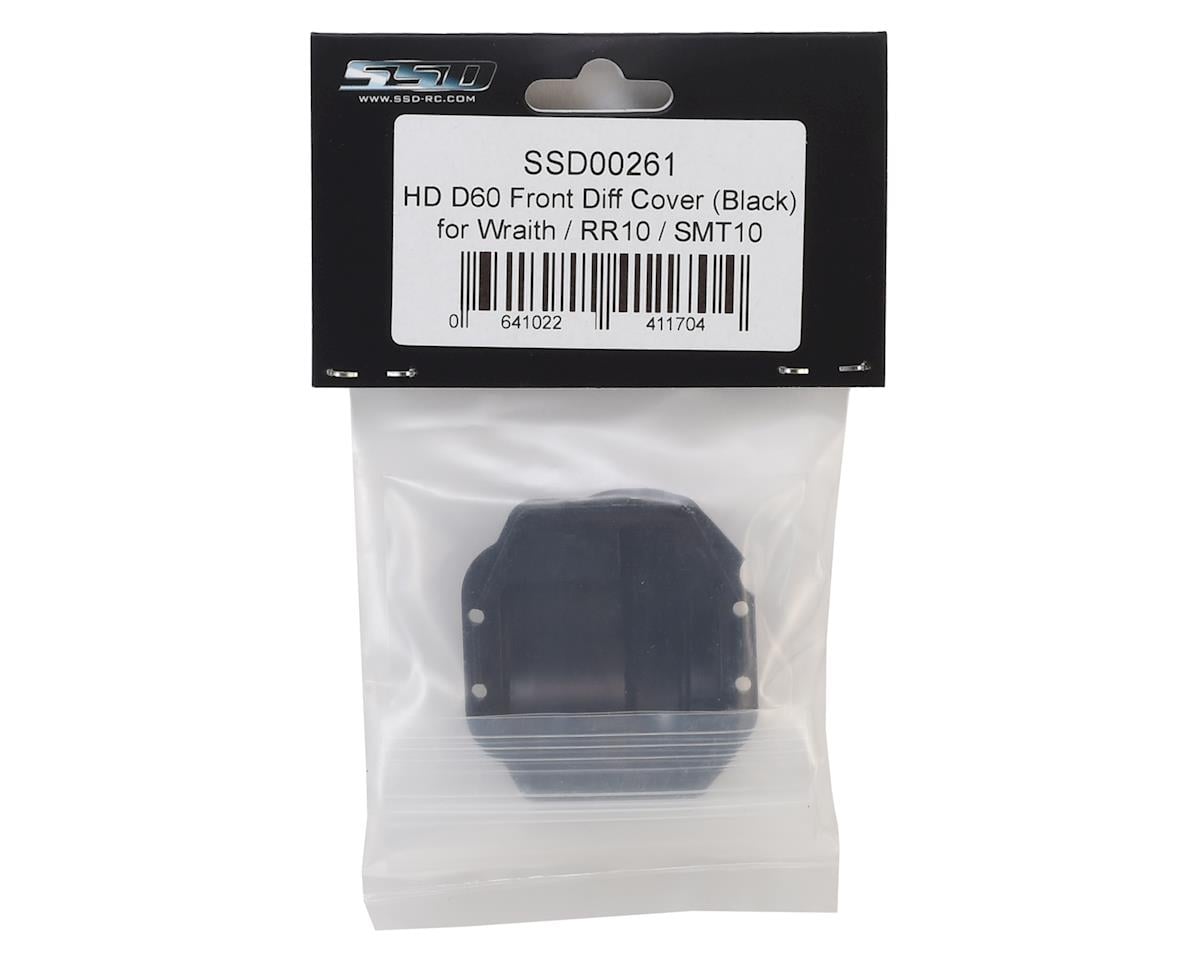 SSD RC Wraith/RR10 HD Front Differential Cover (Black) (AR60 Axle)