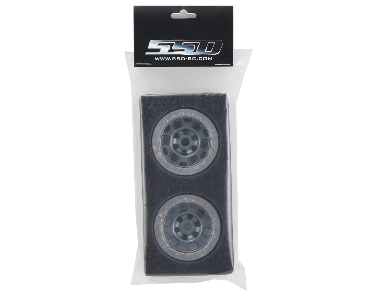 SSD RC 1.9"" Contender Beadlock Wheels (Grey) (2)