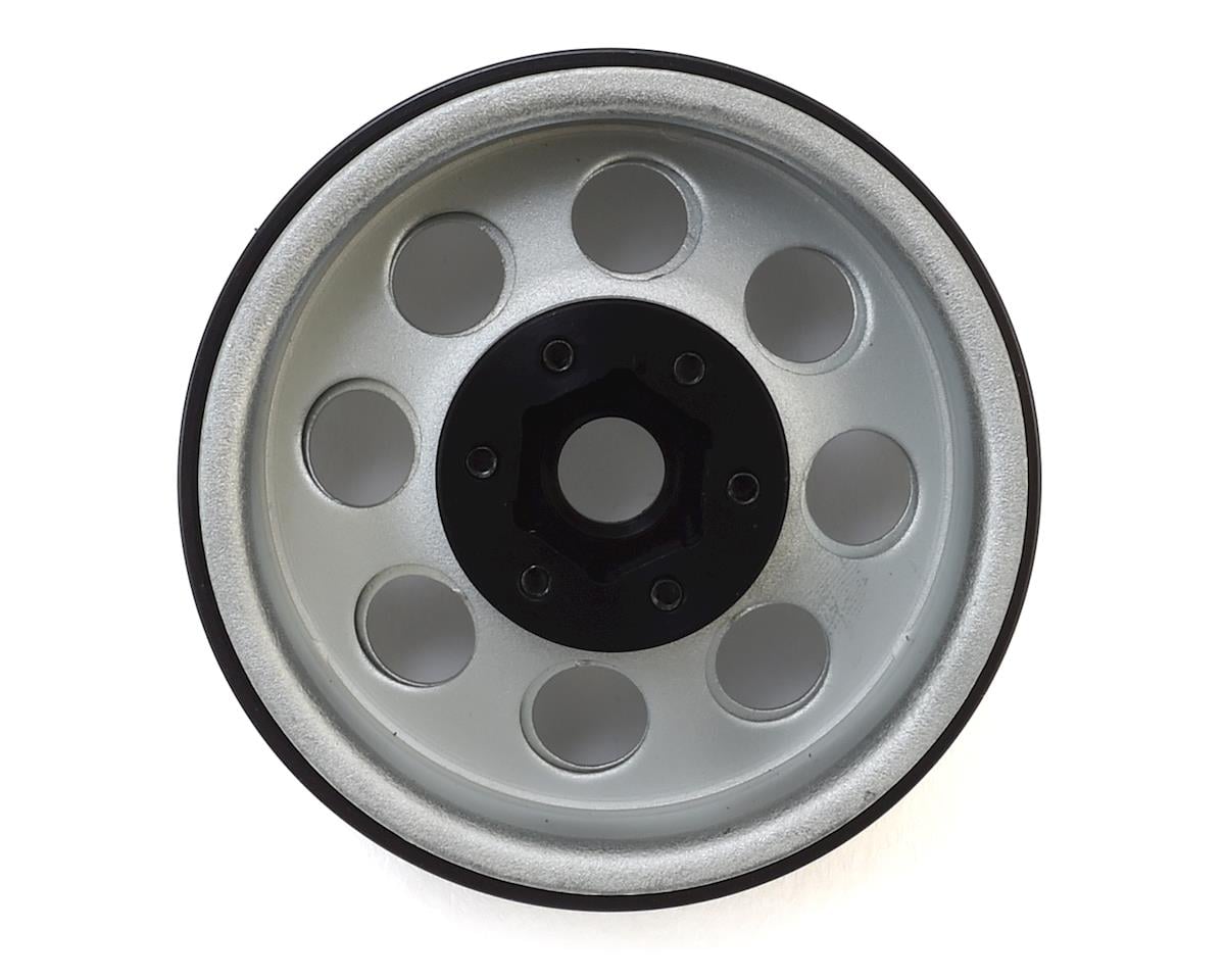 SSD RC 8 Hole 1.9"" Steel Beadlock Wheels (Silver)