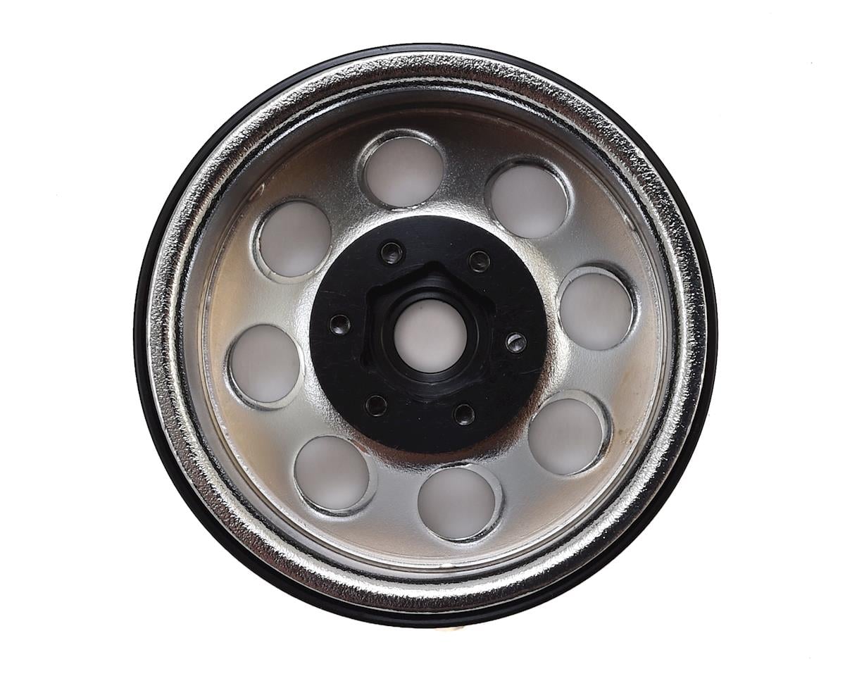 SSD RC 8 Hole 1.9"" Steel Beadlock Wheels (Chrome)