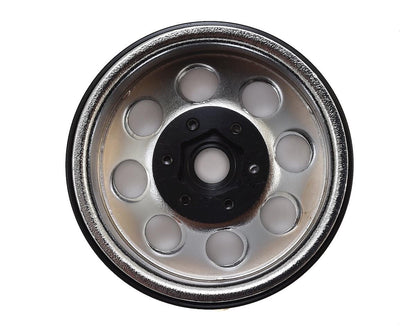 SSD RC 8 Hole 1.9"" Steel Beadlock Wheels (Chrome)