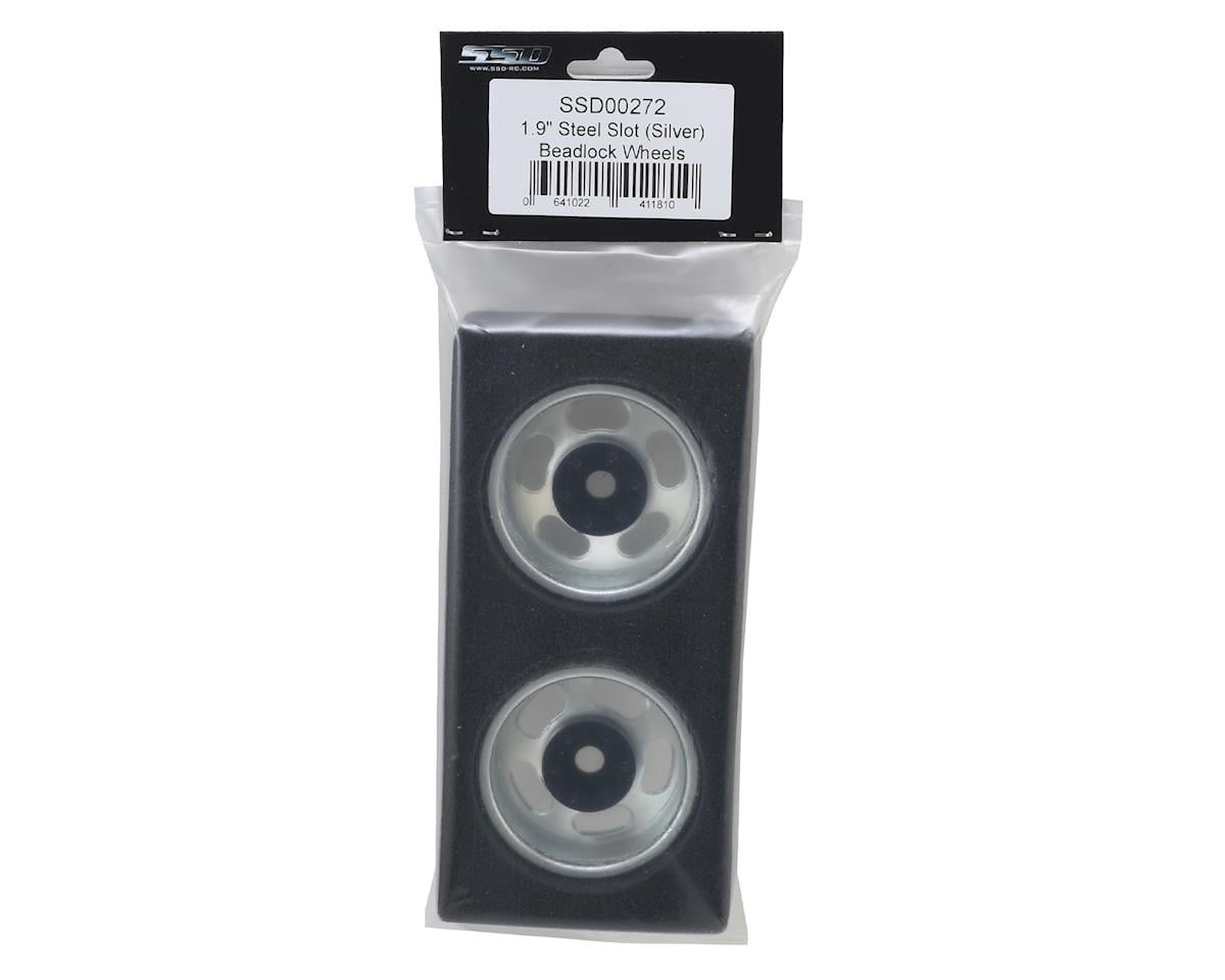 SSD RC Slot 1.9"" Steel Beadlock Wheels (Silver)
