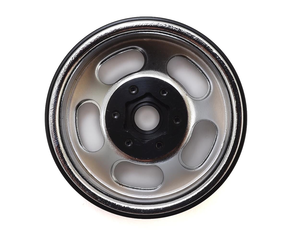 SSD RC Slot 1.9"" Steel Beadlock Wheels (Chrome)