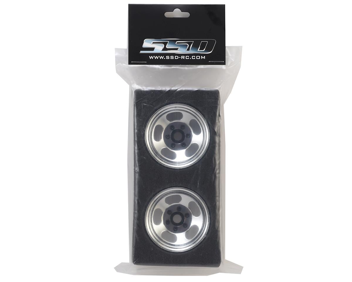 SSD RC Slot 1.9"" Steel Beadlock Wheels (Chrome)
