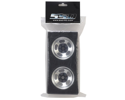 SSD RC Slot 1.9"" Steel Beadlock Wheels (Chrome)