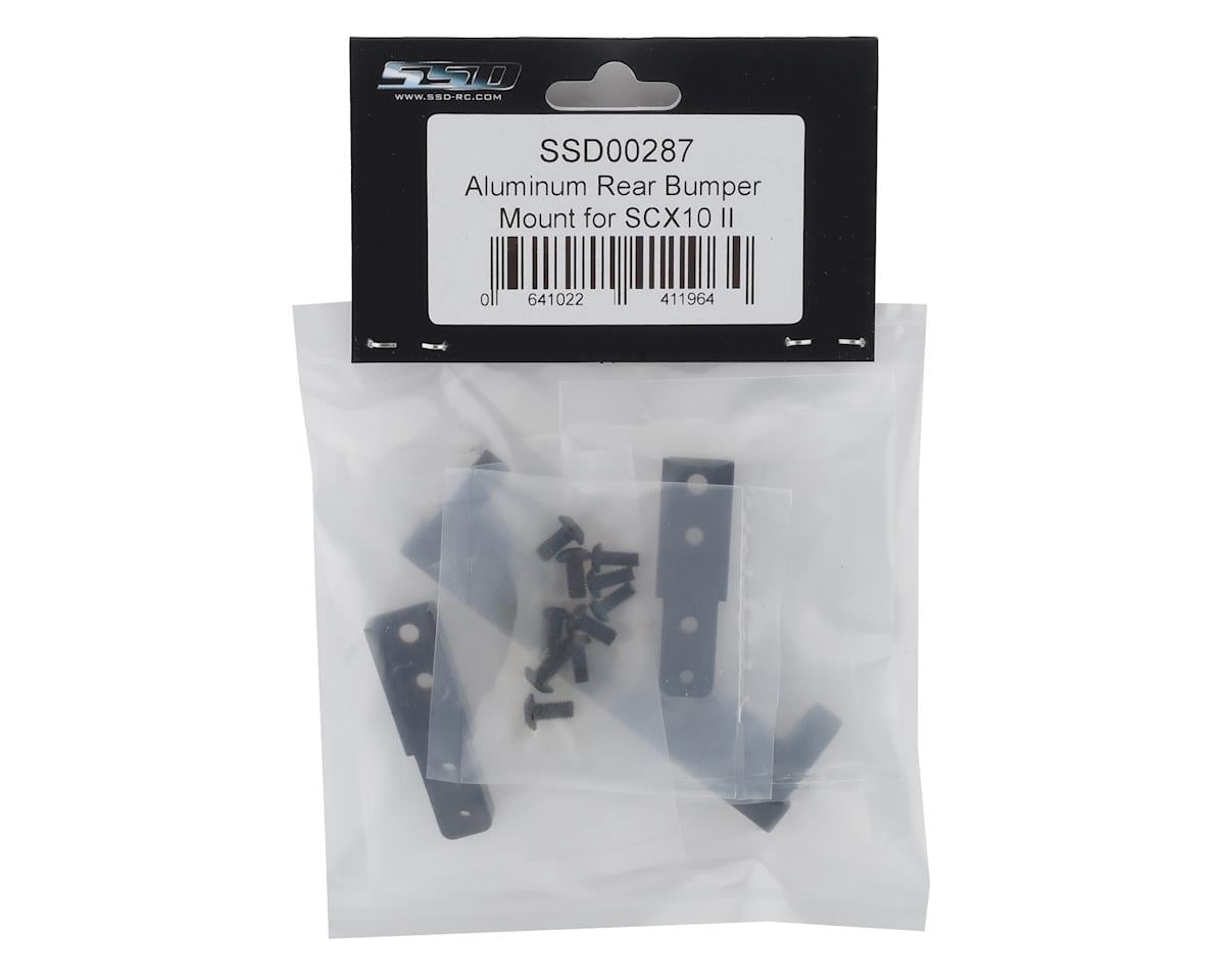 SSD RC SCX10 II Aluminum Rear Bumper Mount w/Rail Extension