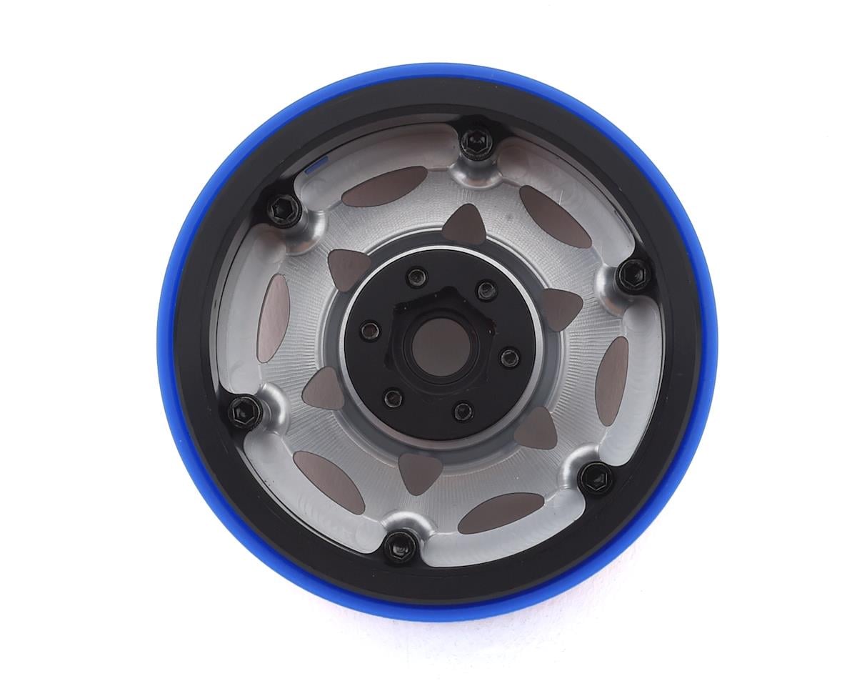 SSD RC 2.2 Champion PL Beadlock Wheels (Silver/Red)