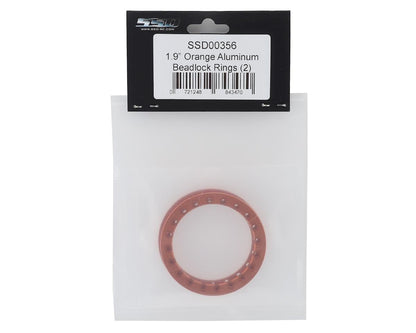 SSD RC 1.9"" Aluminum Beadlock Rings (Orange) (2)