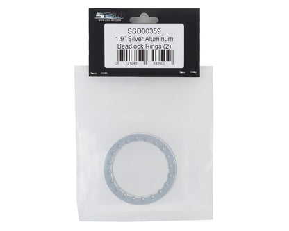 SSD RC 1.9"" Aluminum Beadlock Rings (Silver) (2)