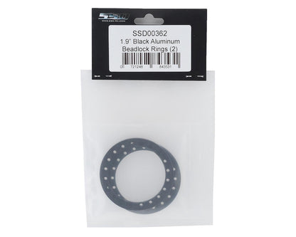 SSD RC 1.9"" Aluminum Beadlock Rings (Black) (2)
