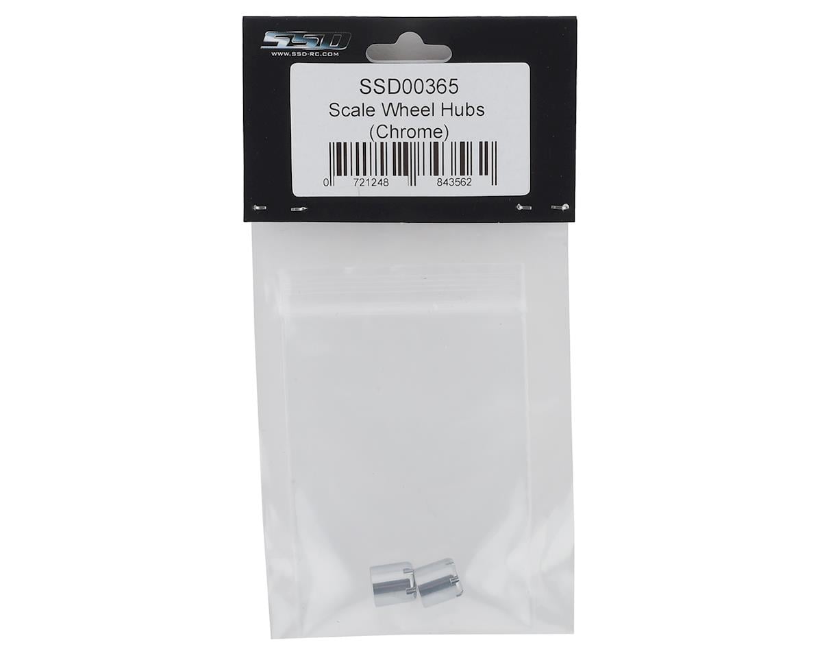 SSD RC Scale Rear Hubs (Chrome) (2)